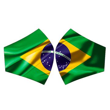 Mascarilla Bandera Brasil